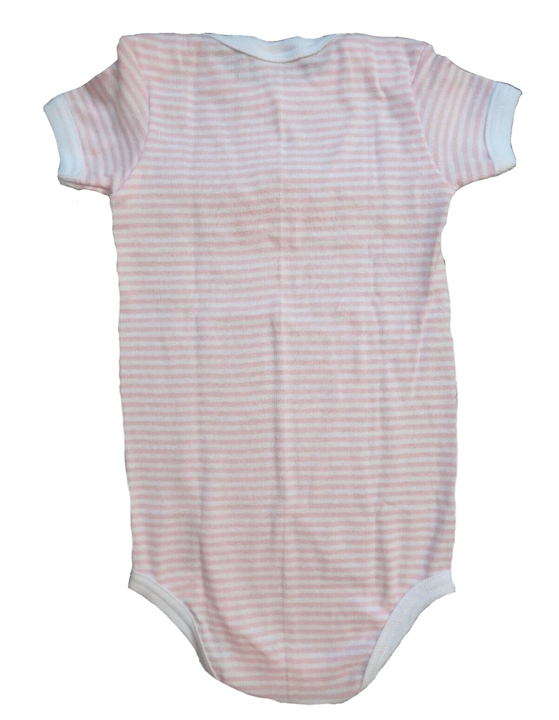 Madl Babybody, Adelheid, Glückspilz, gestreift, rosa weiß, Gr. 74/80