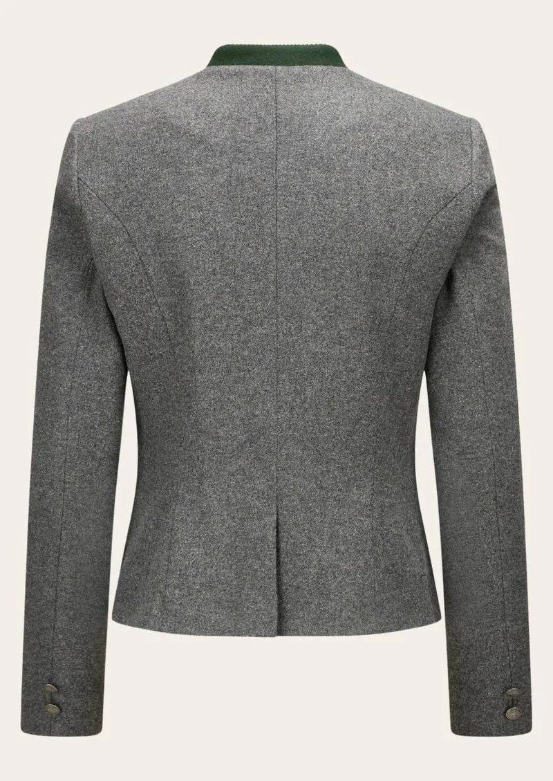 Damen Trachtenjacke mit Paspeln und Stickerei