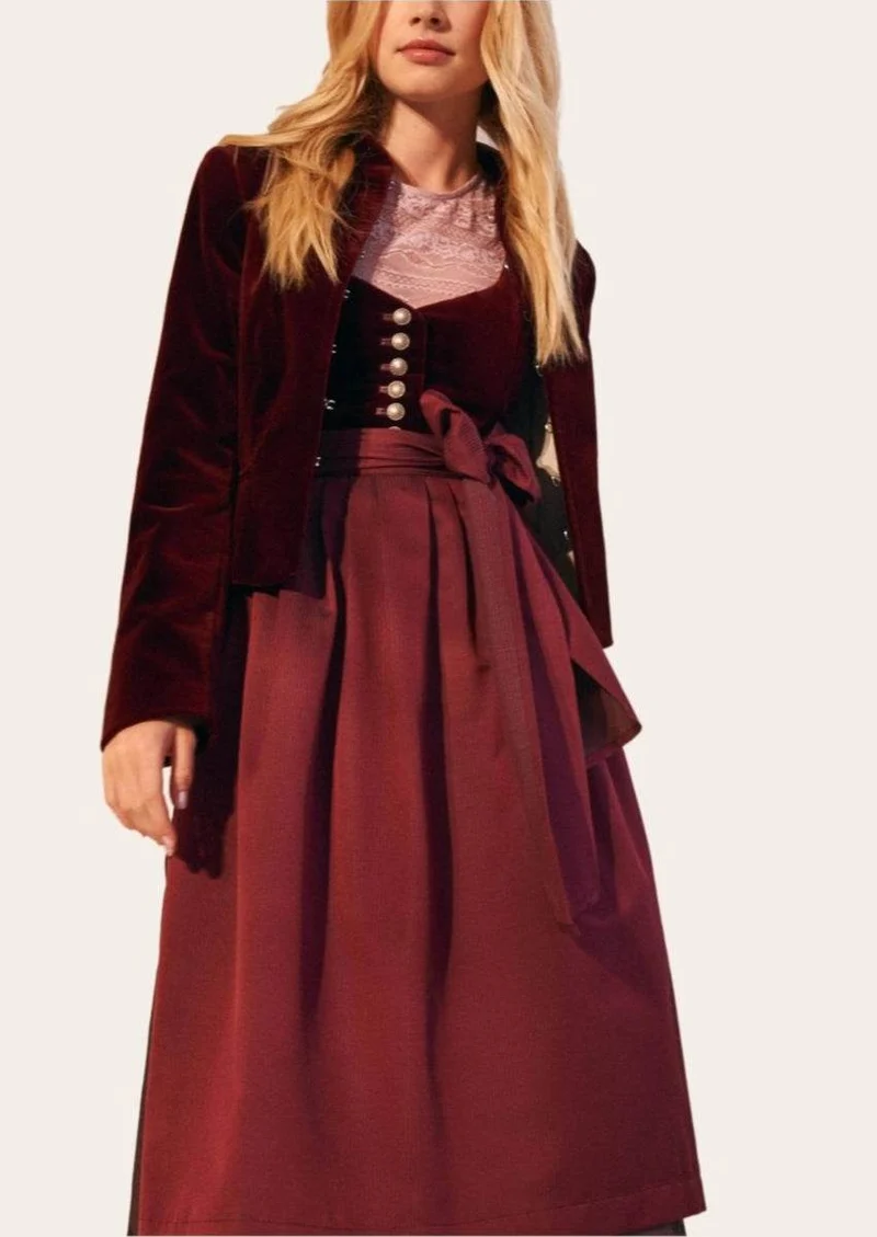 Damen Trachtenjacke mit Stickerei und Knöpfen