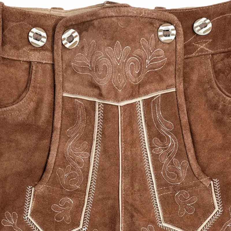 Lederhose Rehbraun