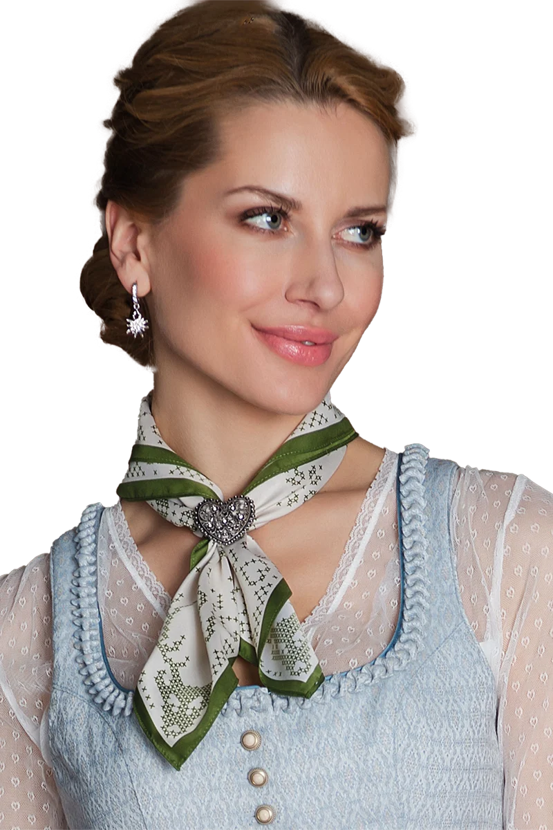 Damen Tuchhalter Blütenherz