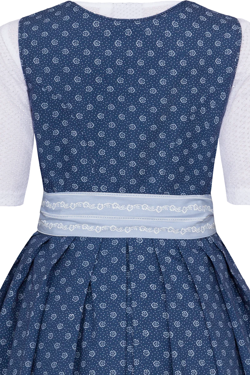 Kinderdirndl aus reiner Baumwolle - dunkelblau