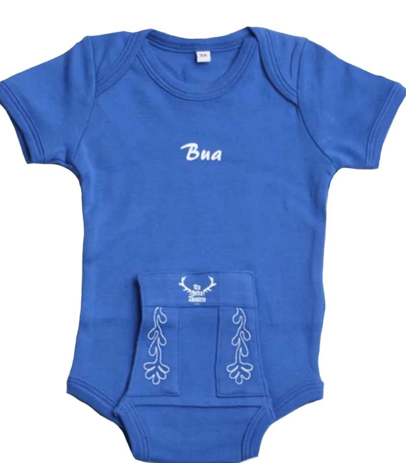 Babybody, Bua, Tu Felix Austria, Lederhose, blau bayrisch