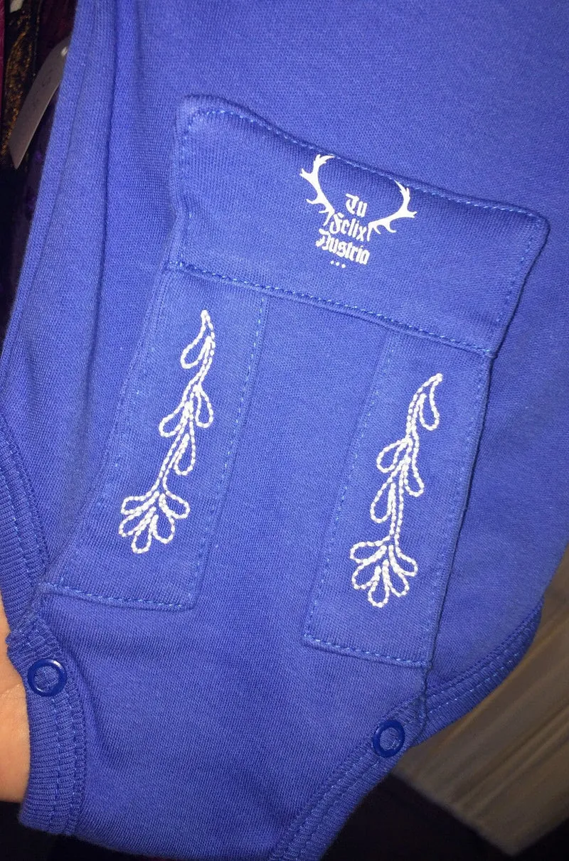 Babybody, Bua, Tu Felix Austria, Lederhose, blau bayrisch
