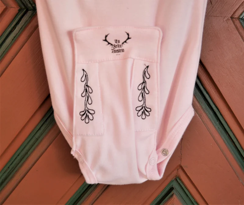 Madl Babybody, Tu Felix Austria, rosa, Dirndl, bayrisch