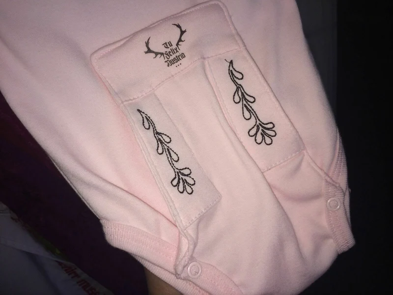 Madl Babybody, Tu Felix Austria, rosa, Dirndl, bayrisch