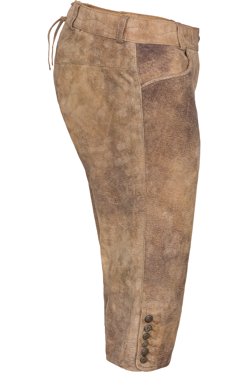 Damen Lederhose Kniebund schlicht