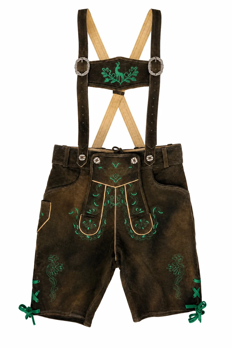 Lederhose Ornament Grün