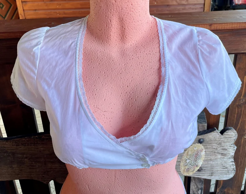 Dirndlbluse Julia Trentini, Elise, weiß, Knöpfe
