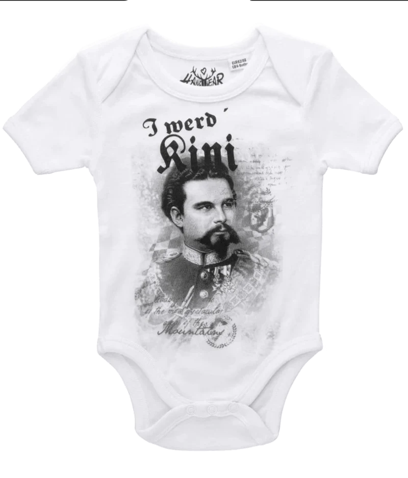 Buam Babybody, HangOwear weiß, Poldi, i werd Kini