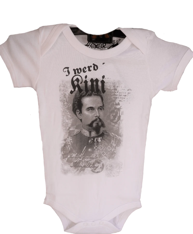 Buam Babybody, HangOwear weiß, Poldi, i werd Kini