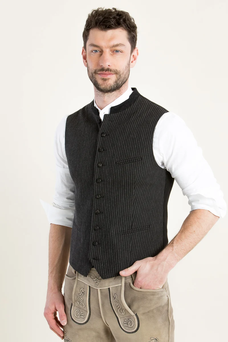 Almliebe Trachtenweste Hallodri anthra
