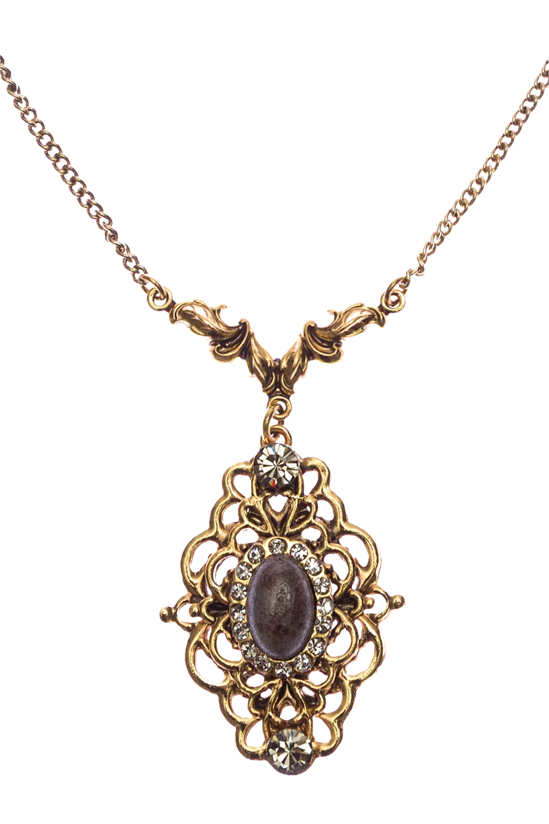 Damen Halskette mit Ornamentanhänger
