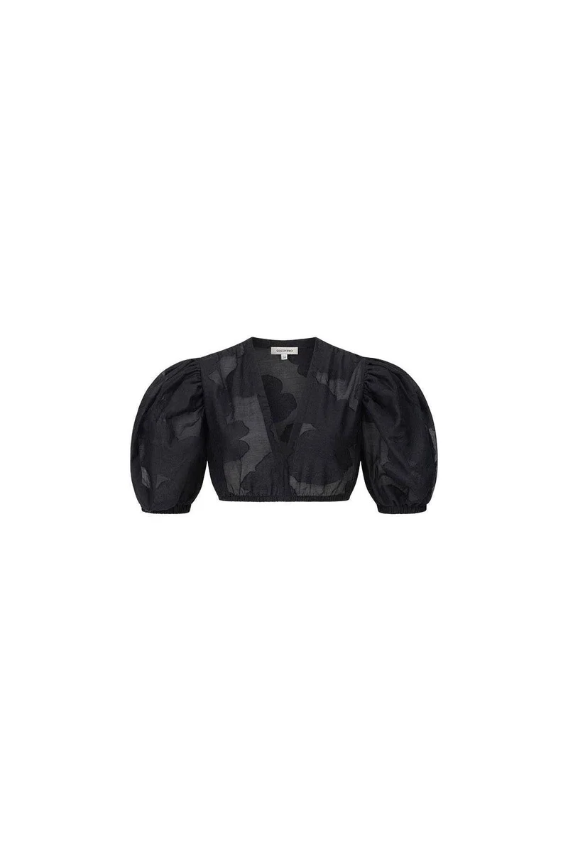 CocoVero Dirndlbluse Zola Schwarz