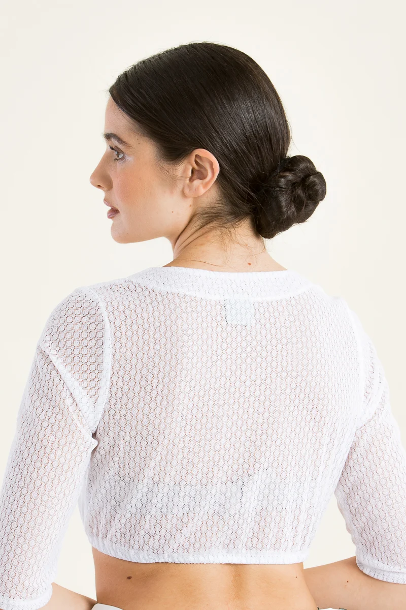 Berwin & Wolff Dirndlbluse Spitze Dreiviertelarm