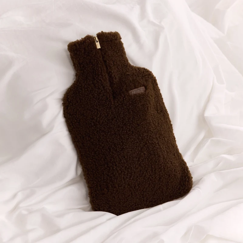 Teddy-Wärmflasche - Dunkle Schokolade