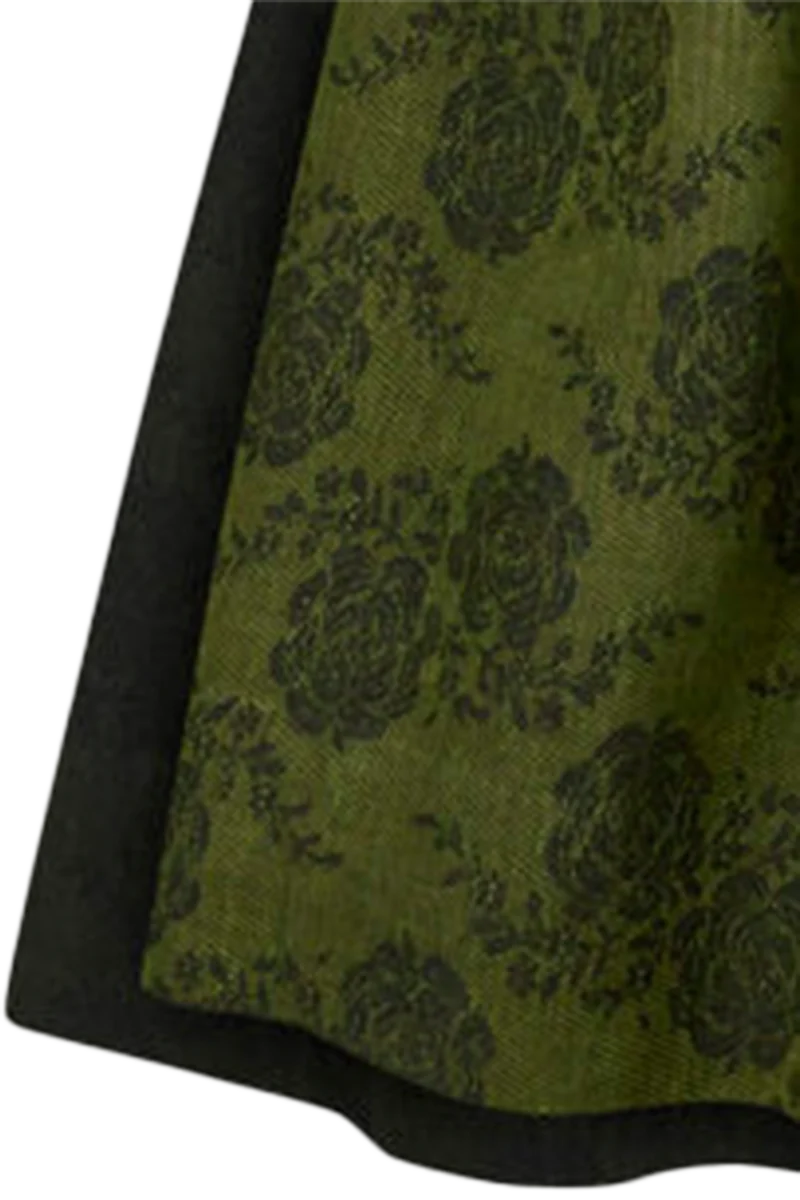 Dirndl lang aus Leinen-Baumwoll-Mischung