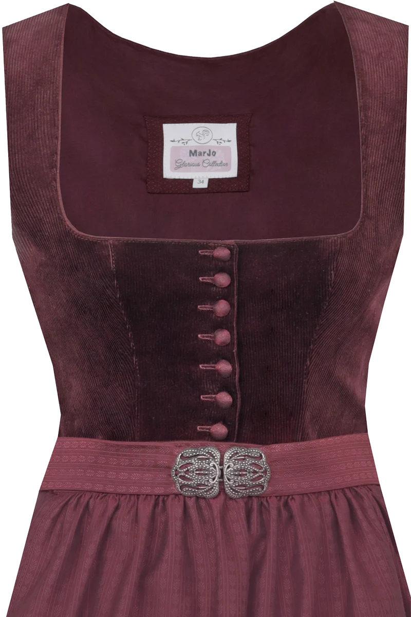 Midi-Dirndl mit Cordmieder