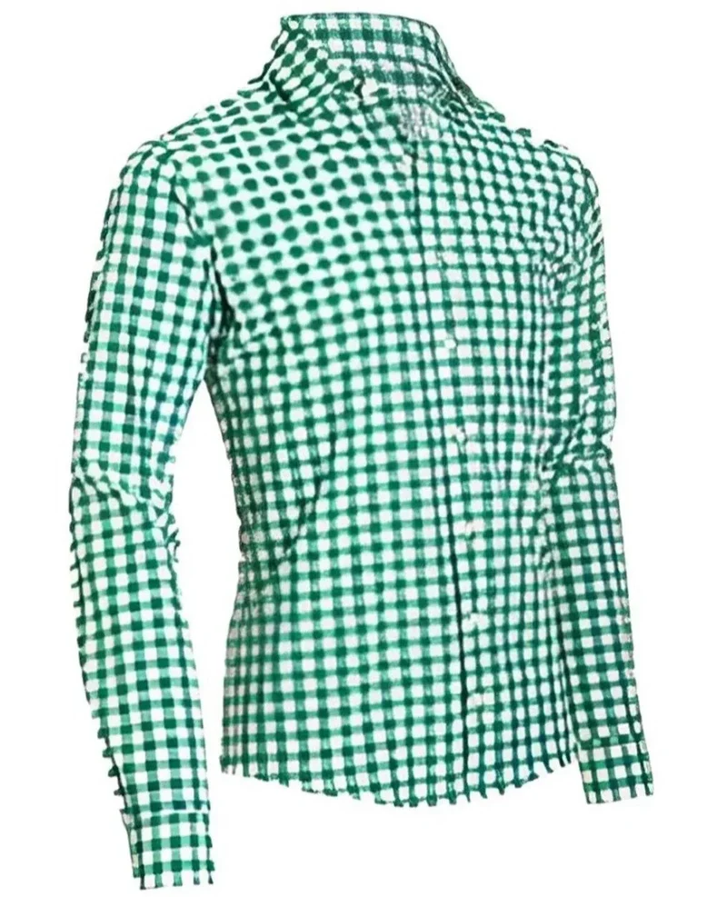 Lederhosenhemd Herren kariert mit Trachtenknöpfen