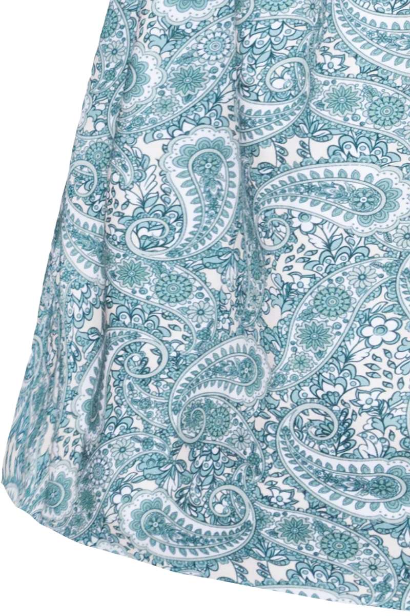Kinderdirndl mit Paisleymuster und runder Ausschnitt