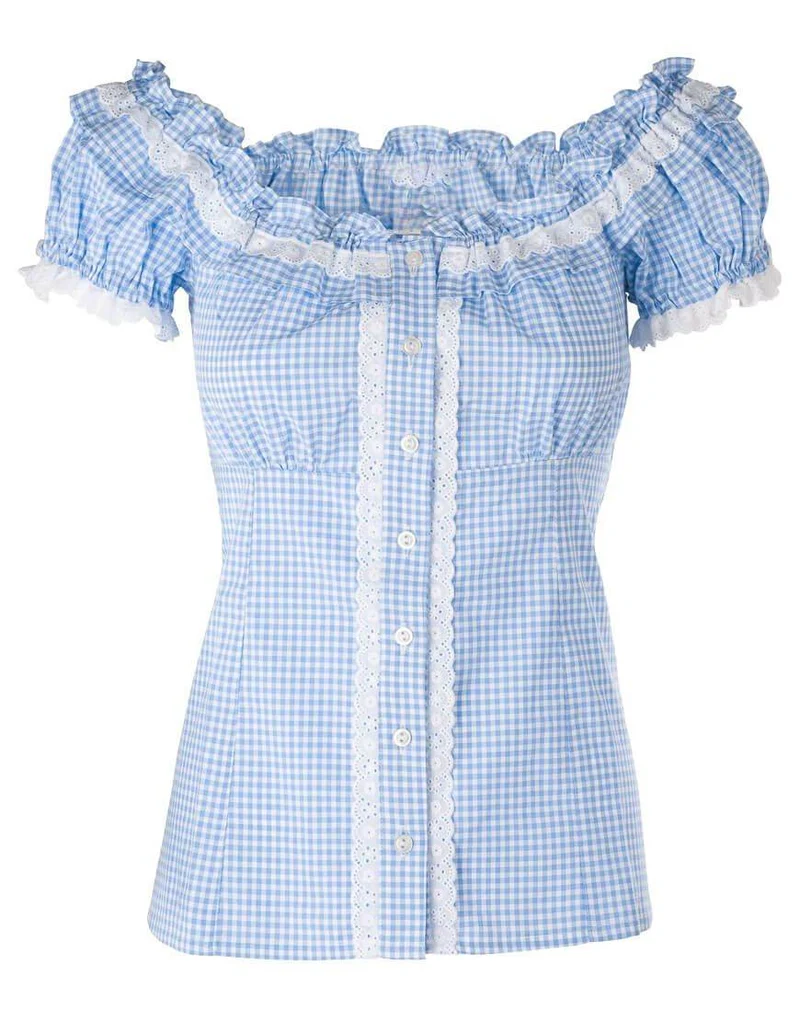 Modernes Damen Trachtenshirt mit Trachtenaufdruck