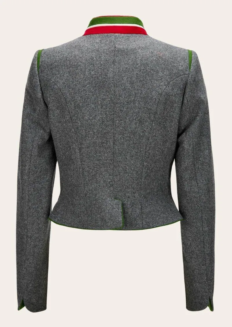 Damen Lodenjacke zur Lederhose mit Stickerei