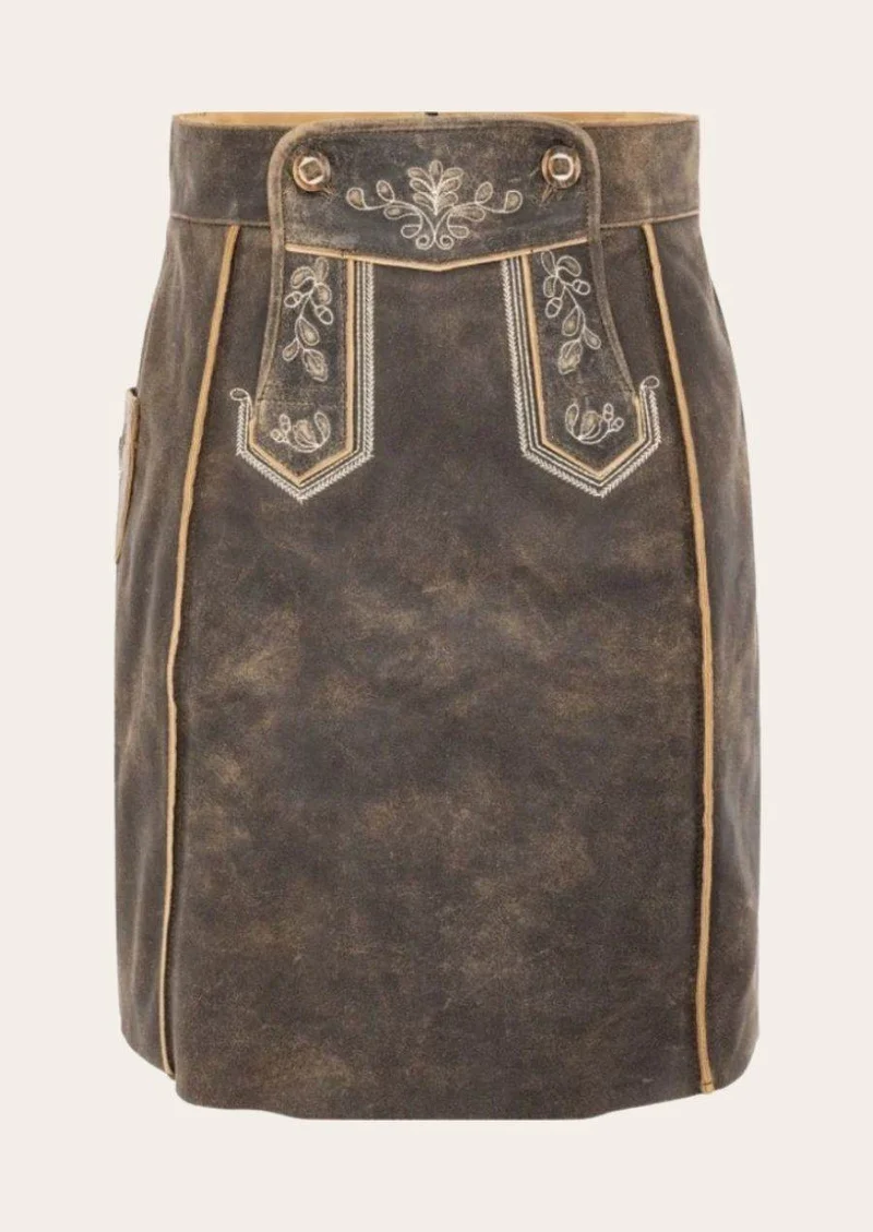 Lederhosenrock Damen mit Stickerei