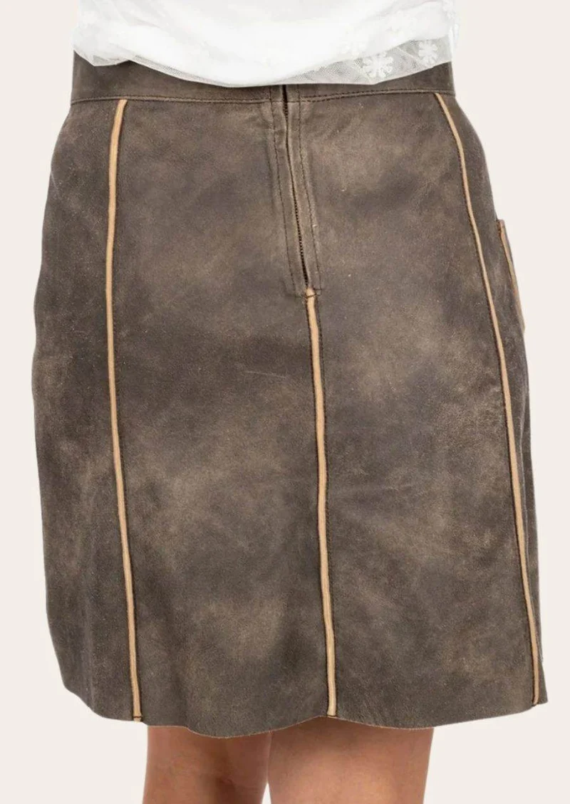 Lederhosenrock Damen mit Stickerei