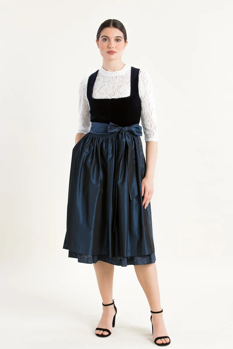 Hammerschmid Samtdirndl Wiessee blau