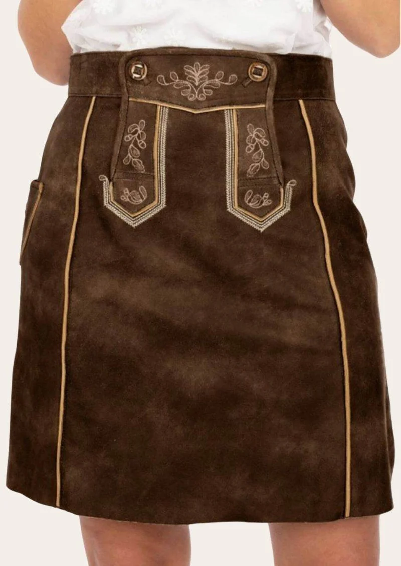 Oktoberfest Rock Damen aus Leder