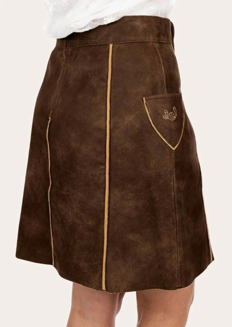 Oktoberfest Rock Damen aus Leder
