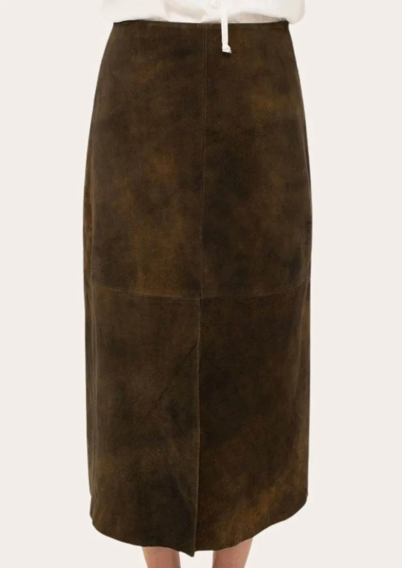 Damen Trachten Skirt in Lederoptik