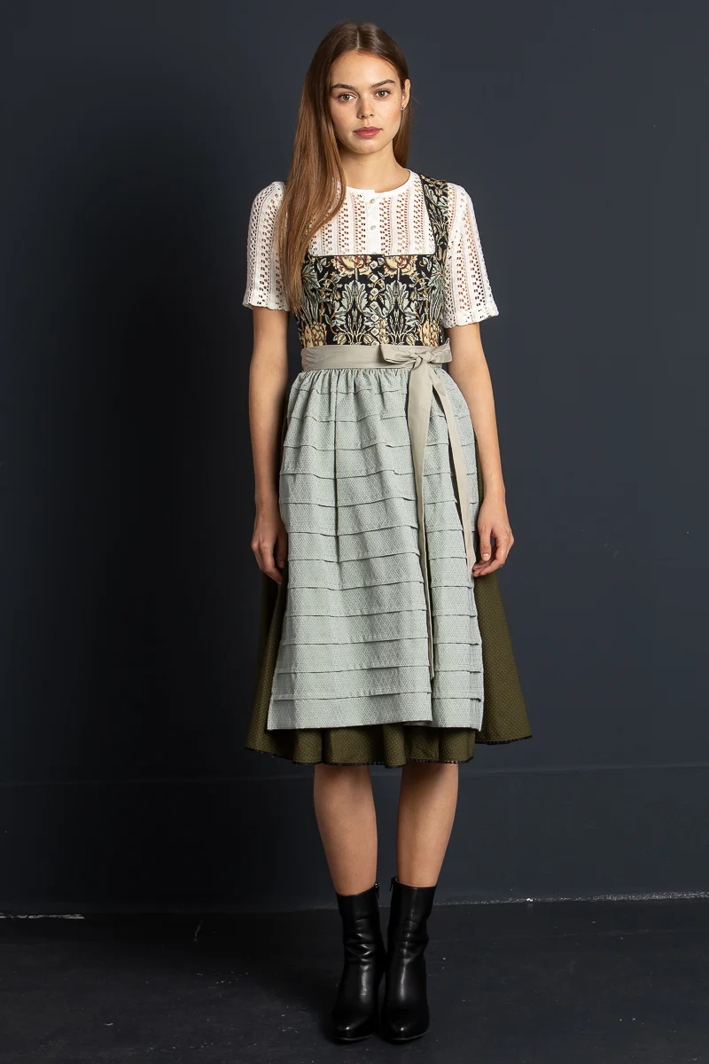 Sportalm Dirndl Freiendorf gemustert blau