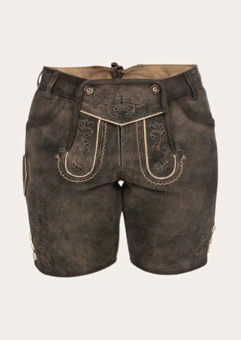 Damen Lederhose Oktoberfest klassische Form