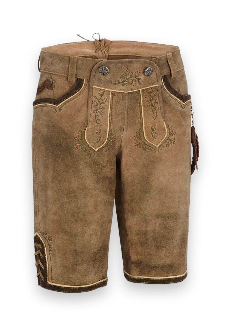 Damen Kniebundlederhose aus Veloursleder