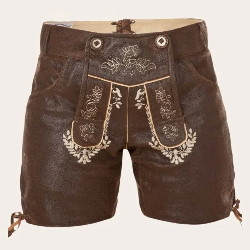 Damen Trachtenlederhose mit Zierstickerei