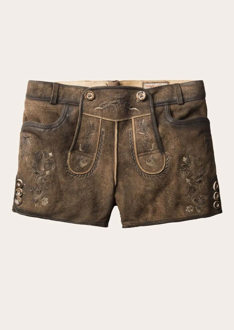 Damen Trachtenlederhose mit feinen Details