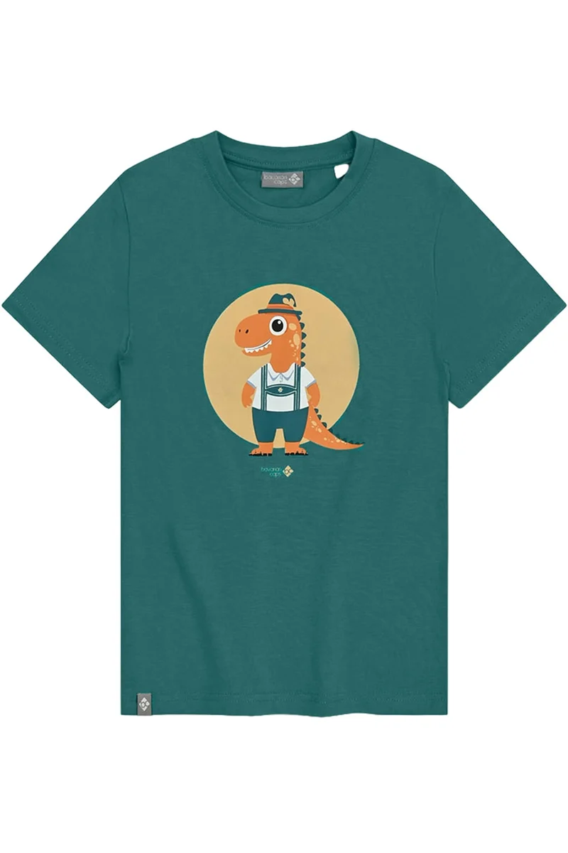 Kinder T-Shirt mit Druck Dinosaurier in Tracht