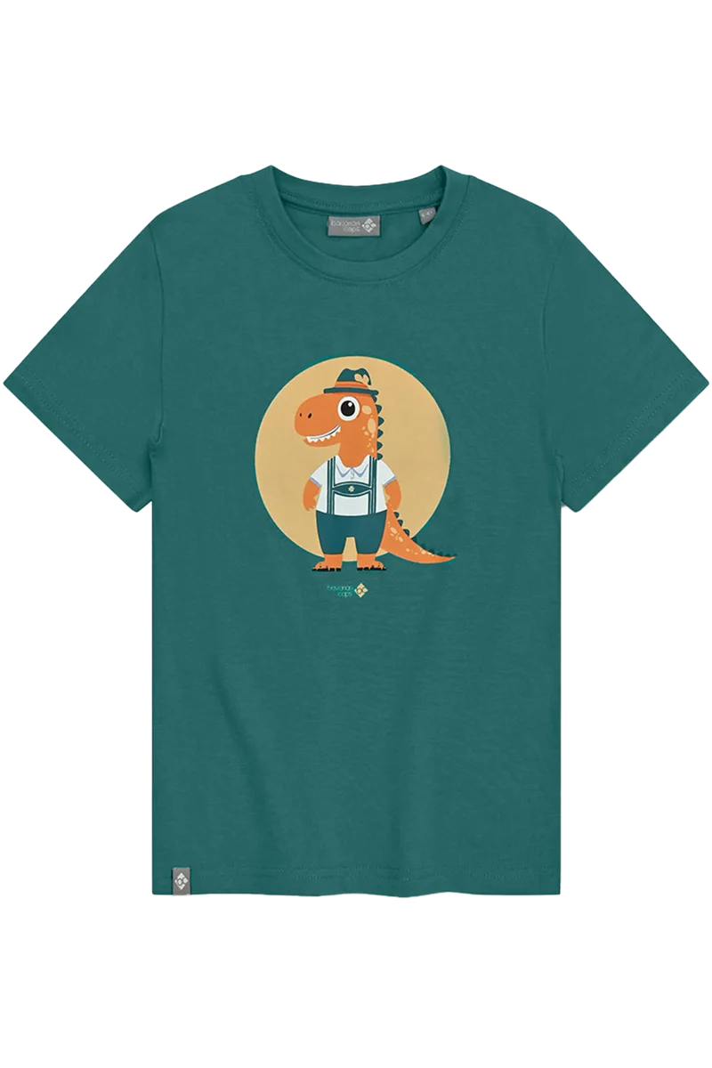 Kinder T-Shirt mit Druck Dinosaurier in Tracht
