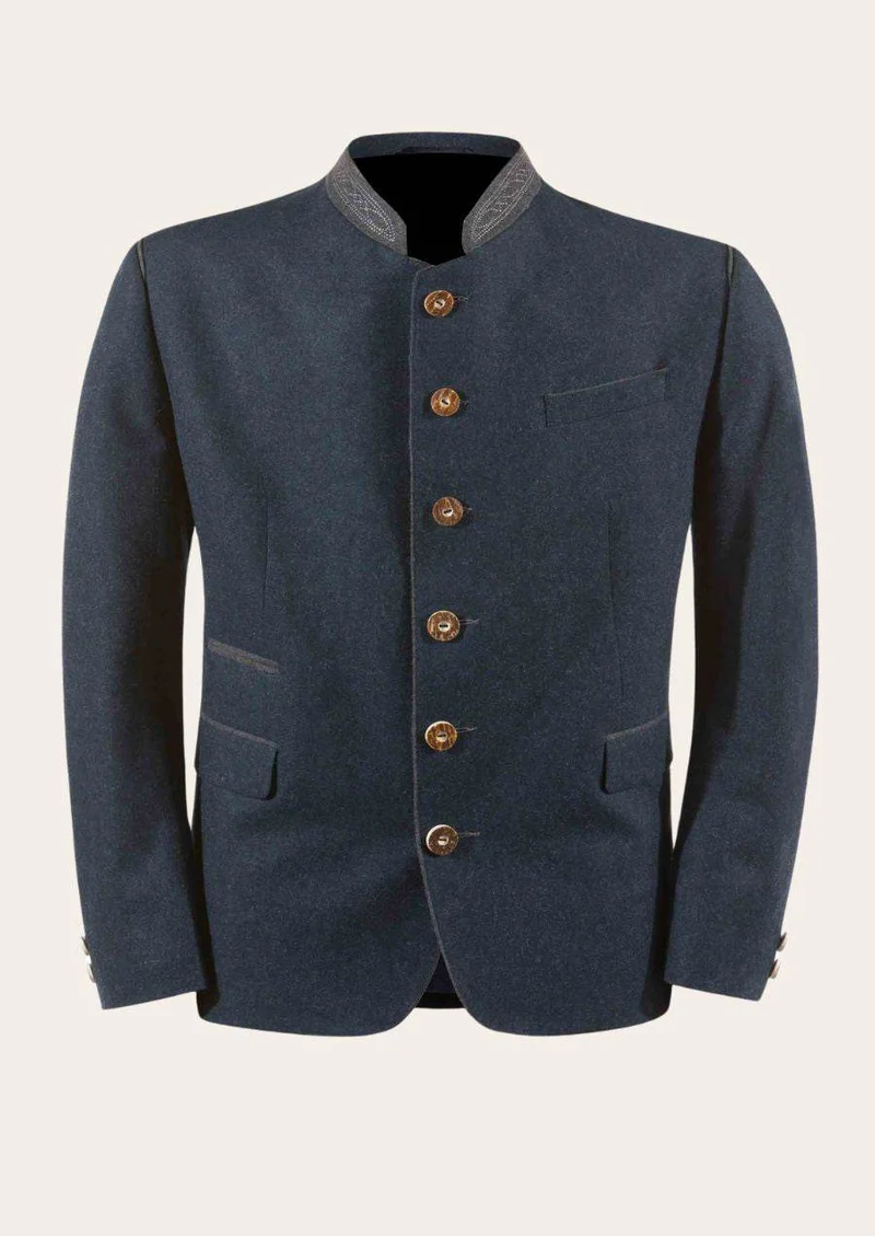 Bayerischer Herren Janker mit Paspeldetails