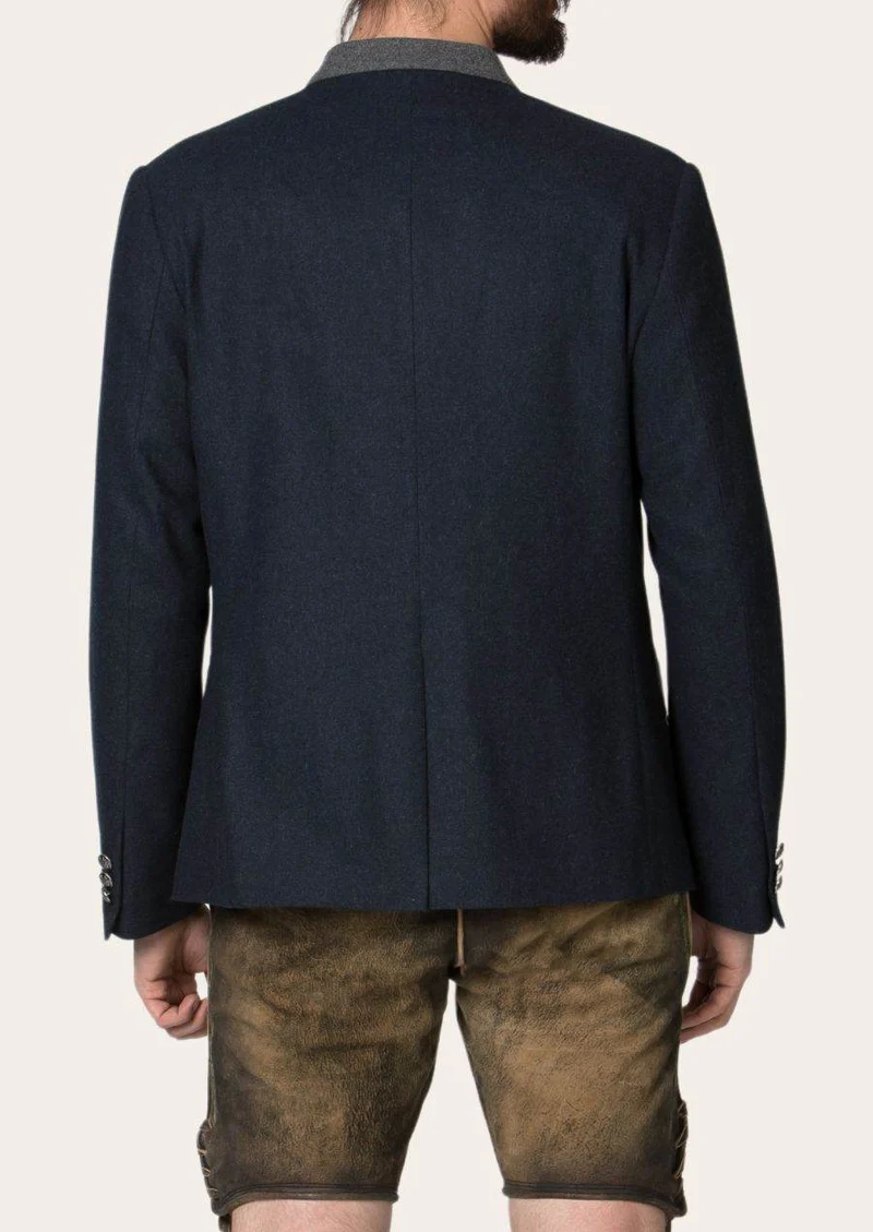Herren Stehkragenjacke im Alpenstil