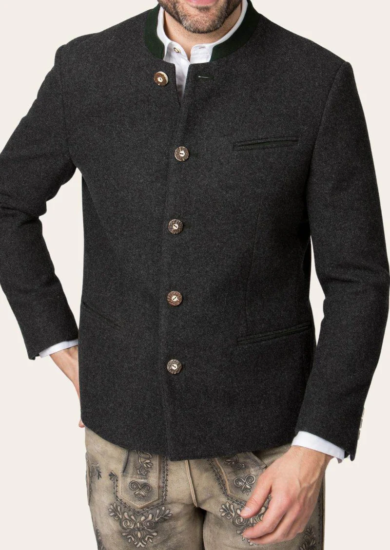 Herren Trachtenjacke aus Wolle im klassischen Schnitt