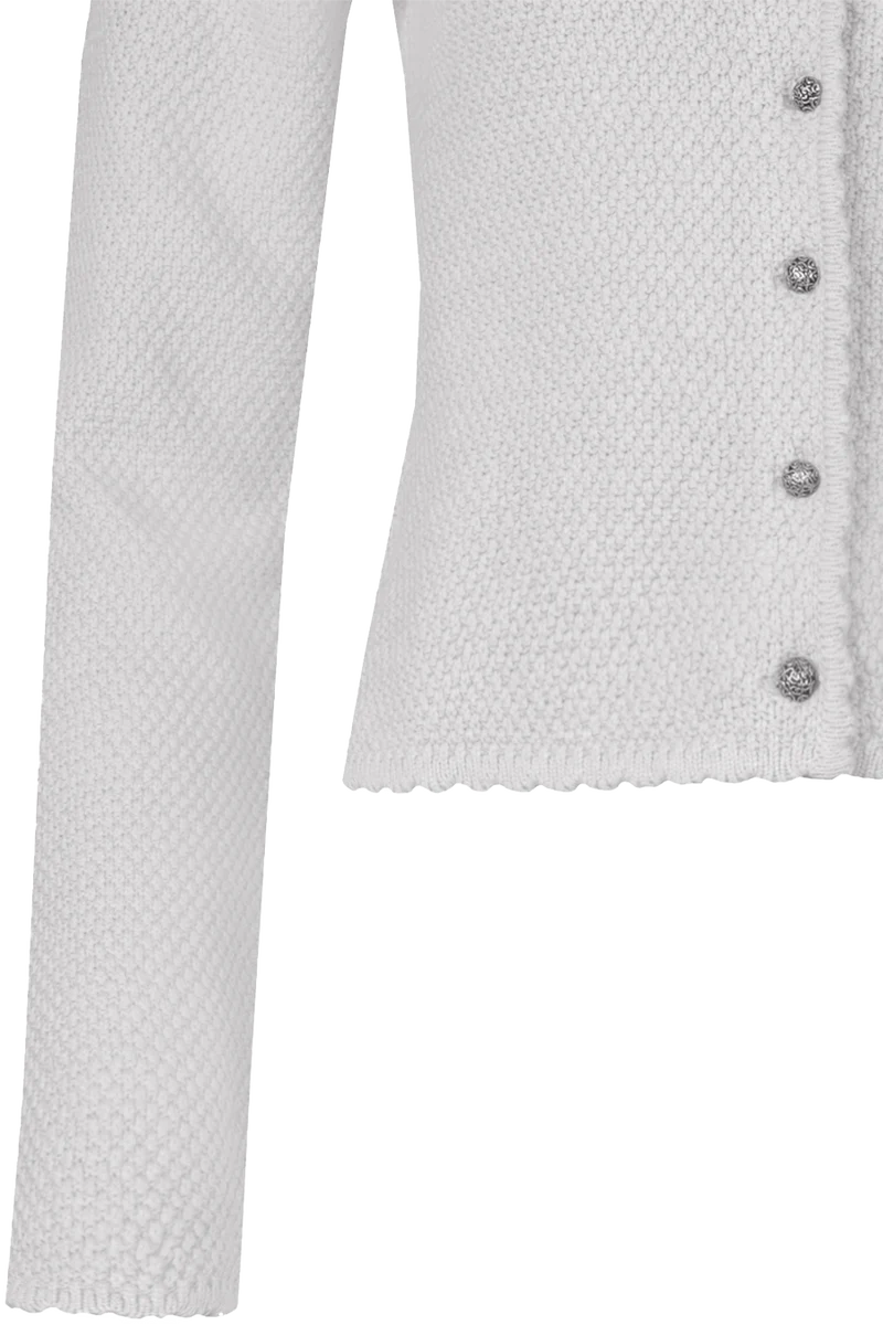 Dirndl-Strickjacke mit rundem Ausschnitt