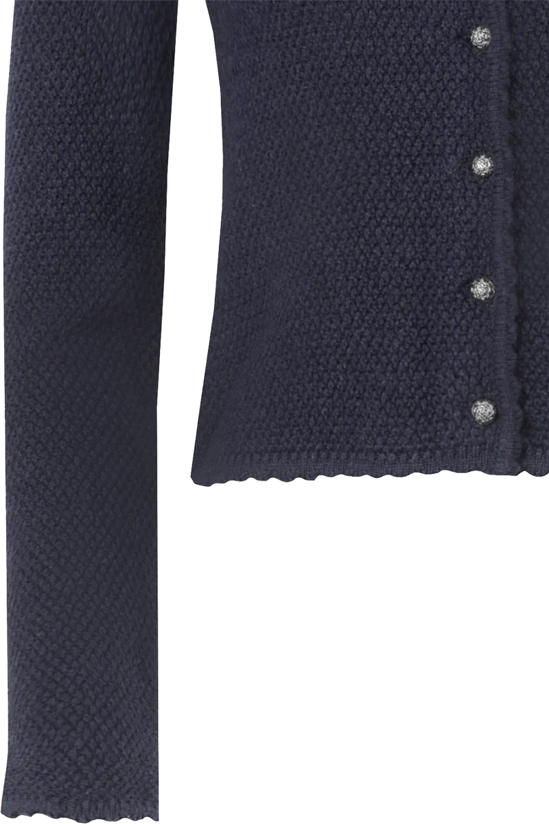 Dirndl-Strickjacke mit rundem Ausschnitt
