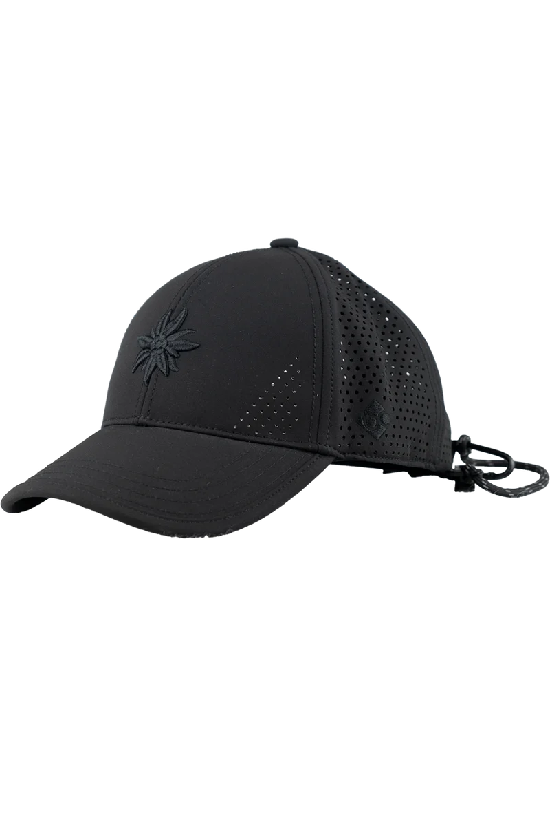 Unisex Curved-Cap mit Edelweiß-Design für Outdoor und Sport
