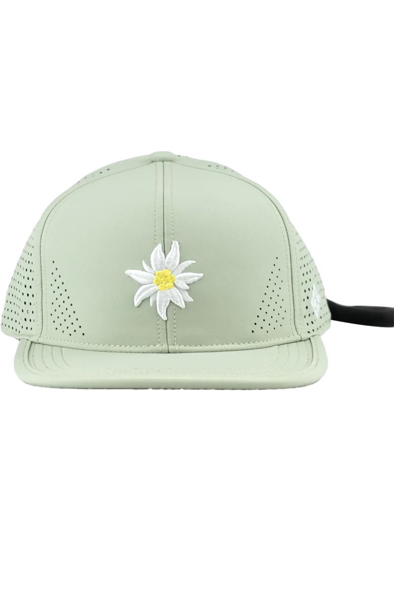 Unisex Snapback-Cap mit Edelweiß-Design und Sportfunktion
