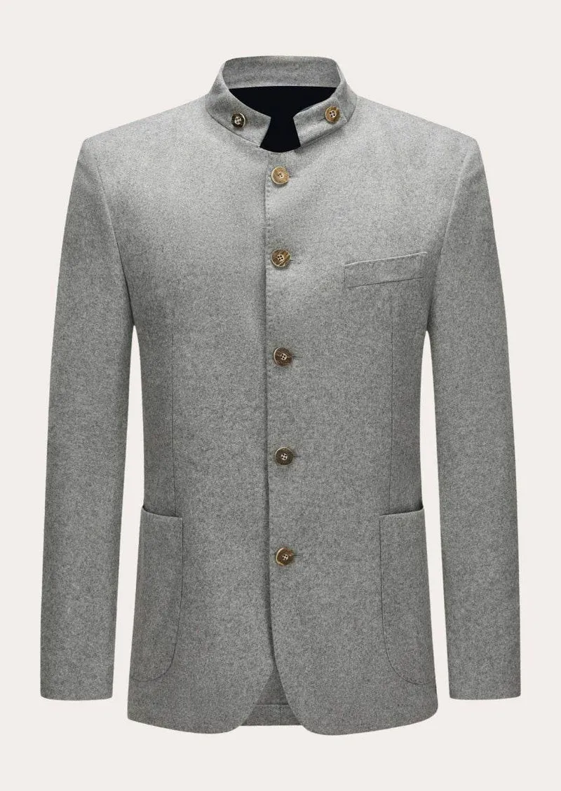 Klassische Jacke Herren Tracht aus Loden mit Ziernähten
