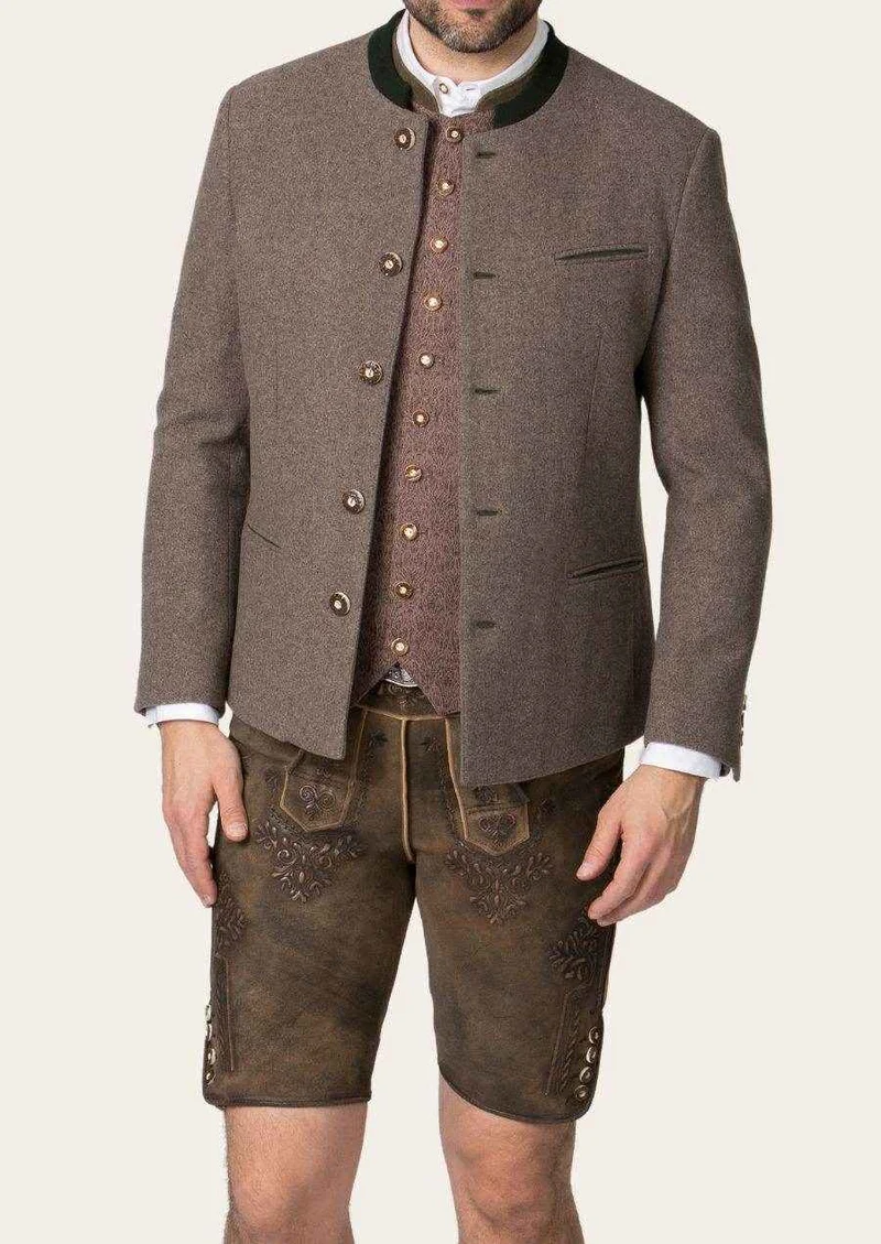Herren Janker mit Stehkragen und Hornknöpfen