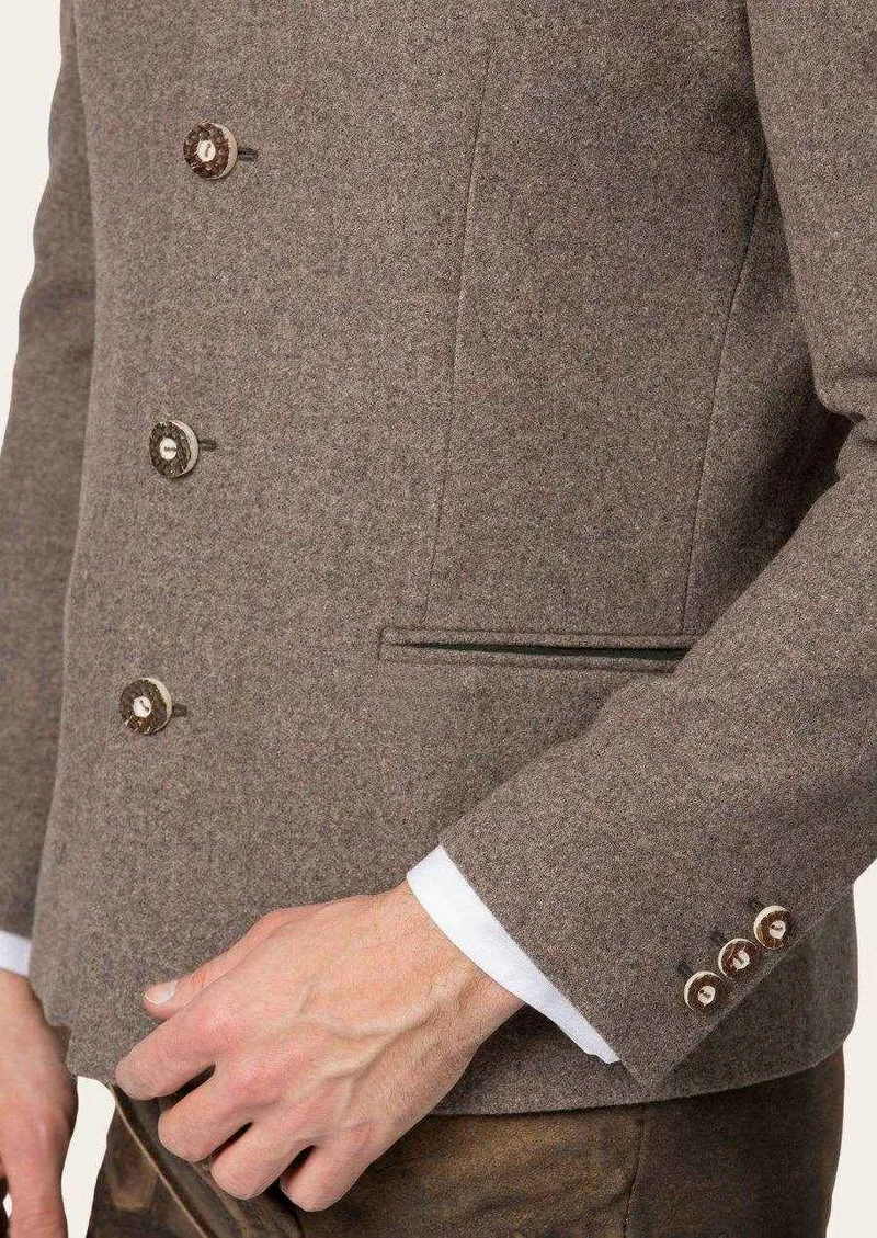 Herren Janker mit Stehkragen und Hornknöpfen