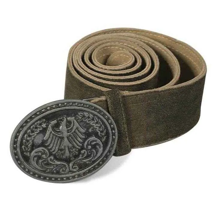 Handgefertigter Lederhosen Gürtel Herren aus Leder